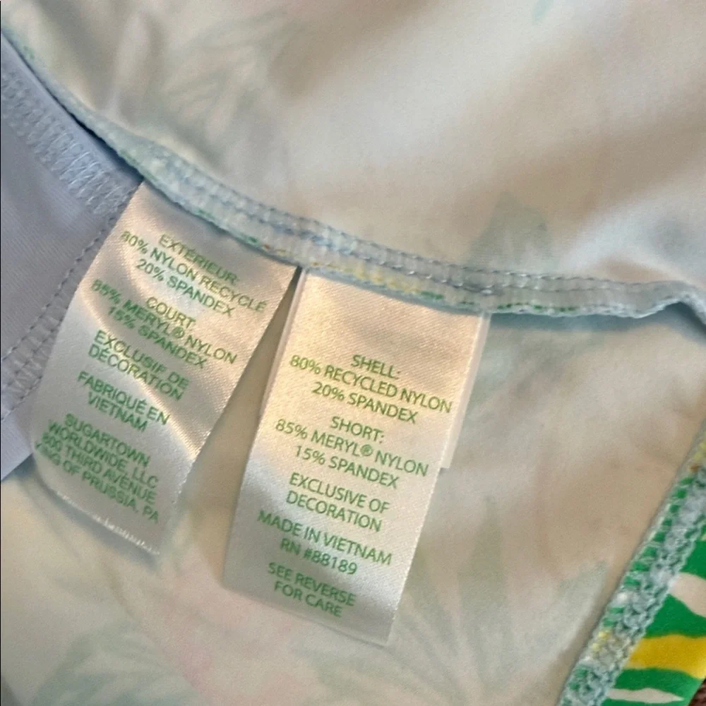 NWT Lilly Pulitzer Lemon Mini Extra Small Floral Athletic Skort - Picture 4 of 8